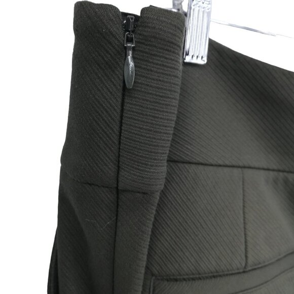 Cabi Academy Trousers Olive Green Side Zip High Waist Wide Leg Career Pockets - Picture 9 of 10